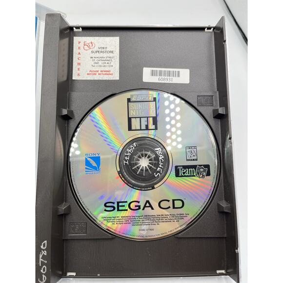 Sega CD : ESPN Sunday Night NFL Sega CD Complete 1994 - Picture 5 of 7